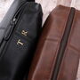 Personalised Faux Leather Washbag For Men, thumbnail 5 of 7