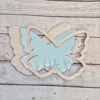 Childrens Personalised Butterfly Mirror, 2 of 3