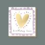 Gold Heart Birthday Card, thumbnail 3 of 4