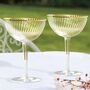 Luxury Champagne Coupe Glasses Set, thumbnail 1 of 8
