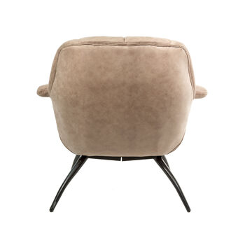 Bourne Moleskin Oyster Cream Cocktail Chair, 5 of 9