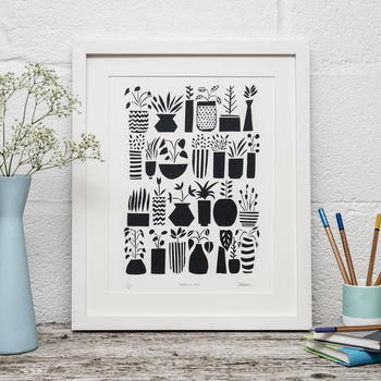 Plants In Pots Limited Edition Screen Print, 2 of 9