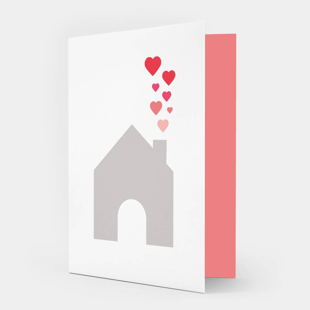 House Of Hearts Greetings Card