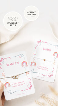 Thank You Gift Bracelet Rainbow Small Gift, 7 of 9