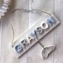 Personalised Children's Name Sign Door Plaque With Car, thumbnail 3 of 4