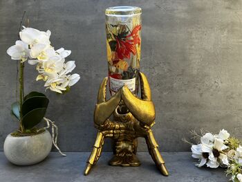 Drunken Lobster Wine Bottle Holder Gold Freestanding, 11 of 12