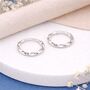 Sterling Silver Small Twisted Hoop Earrings – 13mm, thumbnail 3 of 11