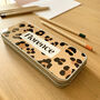 Personalised Leopard Print Tin Pencil Case, thumbnail 2 of 5