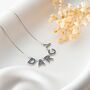 Sterling Silver Birthstone Name Necklace, thumbnail 6 of 9