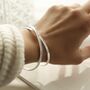 Sterling Silver Oval Loop Bangle, thumbnail 3 of 6
