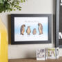 Personalised Wooden Penguin Family Print, thumbnail 1 of 2