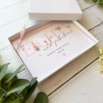 80 And Fabulous Handmade Birthday Card, 3 of 4
