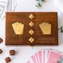 Personalised Wooden Card And Dice Game Set, thumbnail 1 of 8