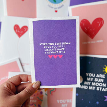 Valentines Romantic Card 'Love You Still', 3 of 4