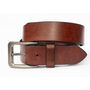 Thick Tan Distressed Finish Men's Leather Belt, thumbnail 5 of 8