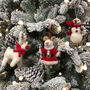 Handmade Fairtrade Felt Christmas Rudolph Decoration, thumbnail 4 of 12