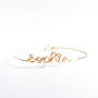 Personalised Name Bangle Bracelet 14k Rose Gold Filled, thumbnail 3 of 12