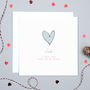 Personalised Love Heart Card For Him Or Her, thumbnail 2 of 2