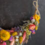 Dried Flower Hoop In Shades Of Spring, thumbnail 2 of 3