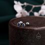 Extra Tiny Cz Droplet Screw Back Earrings, thumbnail 3 of 12