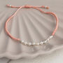 Sterling Silver Pearl Friendship Bracelet, thumbnail 6 of 12