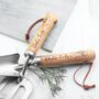 Personalised Luxe Silver Trowel And Fork Set, thumbnail 5 of 5