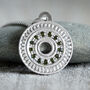 Pave Green Tourmaline Necklace In Sterling Silver, thumbnail 1 of 5