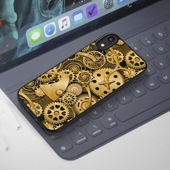 Steampunk Golden Gears iPhone Case, 2 of 2