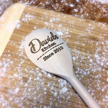 Personalised 'Kitchen' Wooden Spoon, 3 of 4