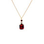 Ruby Vintage Crystal Pendant Necklace, thumbnail 2 of 4