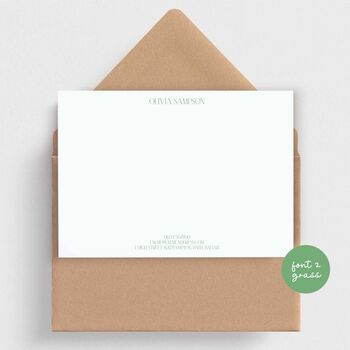 Classic Note Cards Choose Font And Colour, 5 of 10