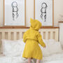 Yellow Muslin Children's Beach Robe, thumbnail 5 of 10
