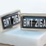 Personalised Car Number Plate Cufflinks, thumbnail 5 of 9