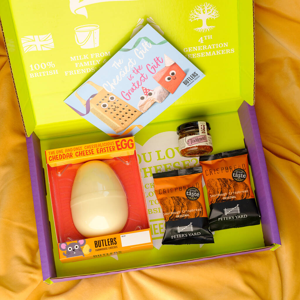Cheddar Cheese Easter Egg Letterbox Gift, 1 of 6