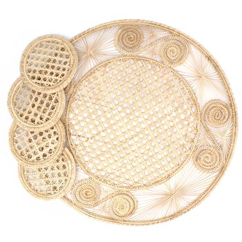 Usiacuri Natural Coasters Set Of Four, 2 of 4