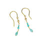 Amazonite And Opal Drop Earrings, thumbnail 2 of 4