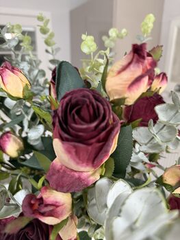 Small Rosebud And Eucalyptus Bunch, 6 of 9