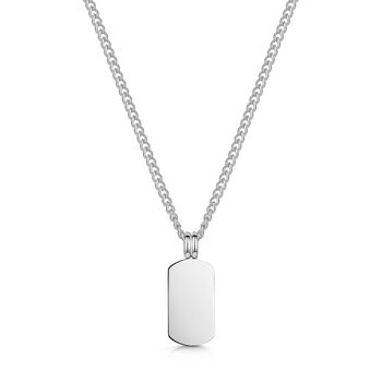 Mini Dog Tag Necklace Stainless Steel, 5 of 6