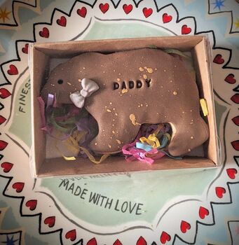 Hand Iced Personalised Brown Bear Biscuit Gift, 6 of 6