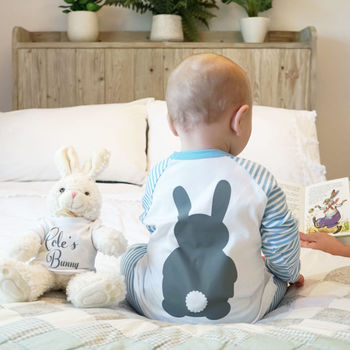 Personalised Bunny Rabbit Pyjamas For Children, 9 of 10