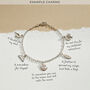 Personalised Dinky Story Five Charm Bracelet, thumbnail 3 of 10