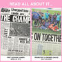 Leeds Utd Personalised Football Gift Lufc Newspaper History Book, thumbnail 12 of 12