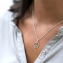 Sterling Silver Or Gold Peace Necklace, thumbnail 2 of 7