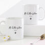 Personalised Hubby And Wifey Mug Set, thumbnail 2 of 4