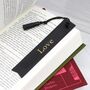 Personalised Embossed Initial Leather Bookmark, thumbnail 1 of 5