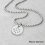 Personalised Sterling Silver Traveller Necklace, thumbnail 2 of 6