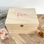 Personalised Initial Baby Keepsake Box Various Colours, thumbnail 7 of 10