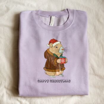 Personalised 'Cappy Christmas' Capybara Jumper, 2 of 6