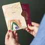 Personalised Child's Drawing Leather Passport Holder, thumbnail 1 of 3