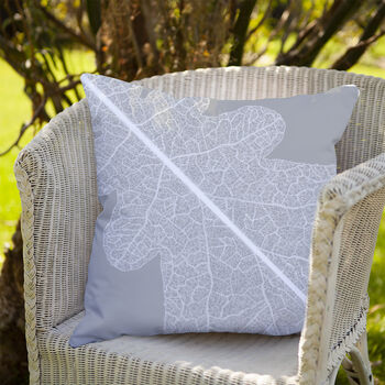 Oak Leaf Outdoor Cushion For Garden Furniture, 8 of 8